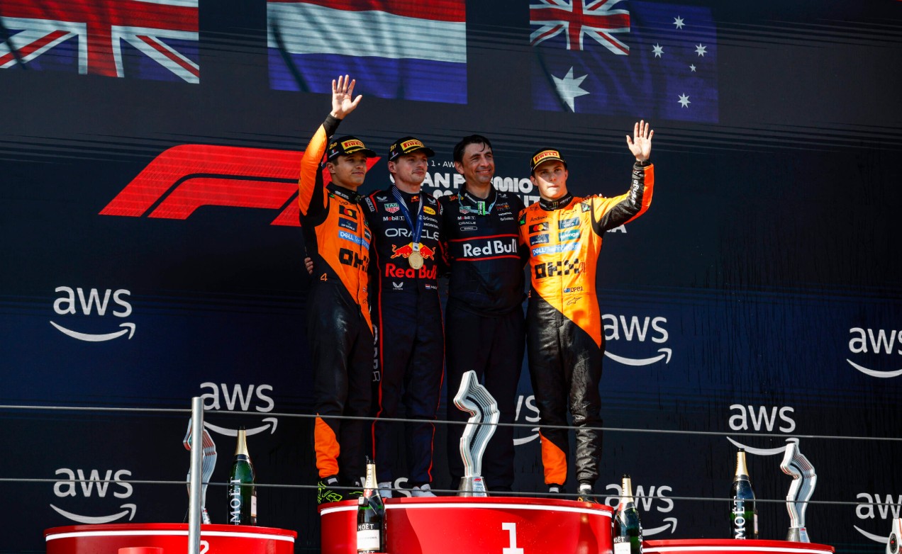 Las insólitas exigencias de la Fórmula 1 para los podios: el peso del trofeo, la temperatura perfecta y más